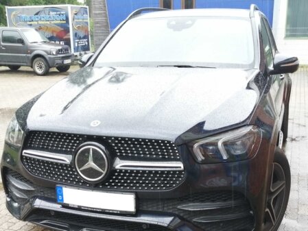 Folierung in dunklem blau metallic