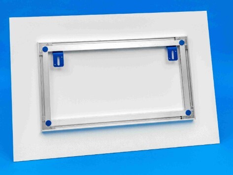 rahmenlose Befestigung ohne Schild anzubohren