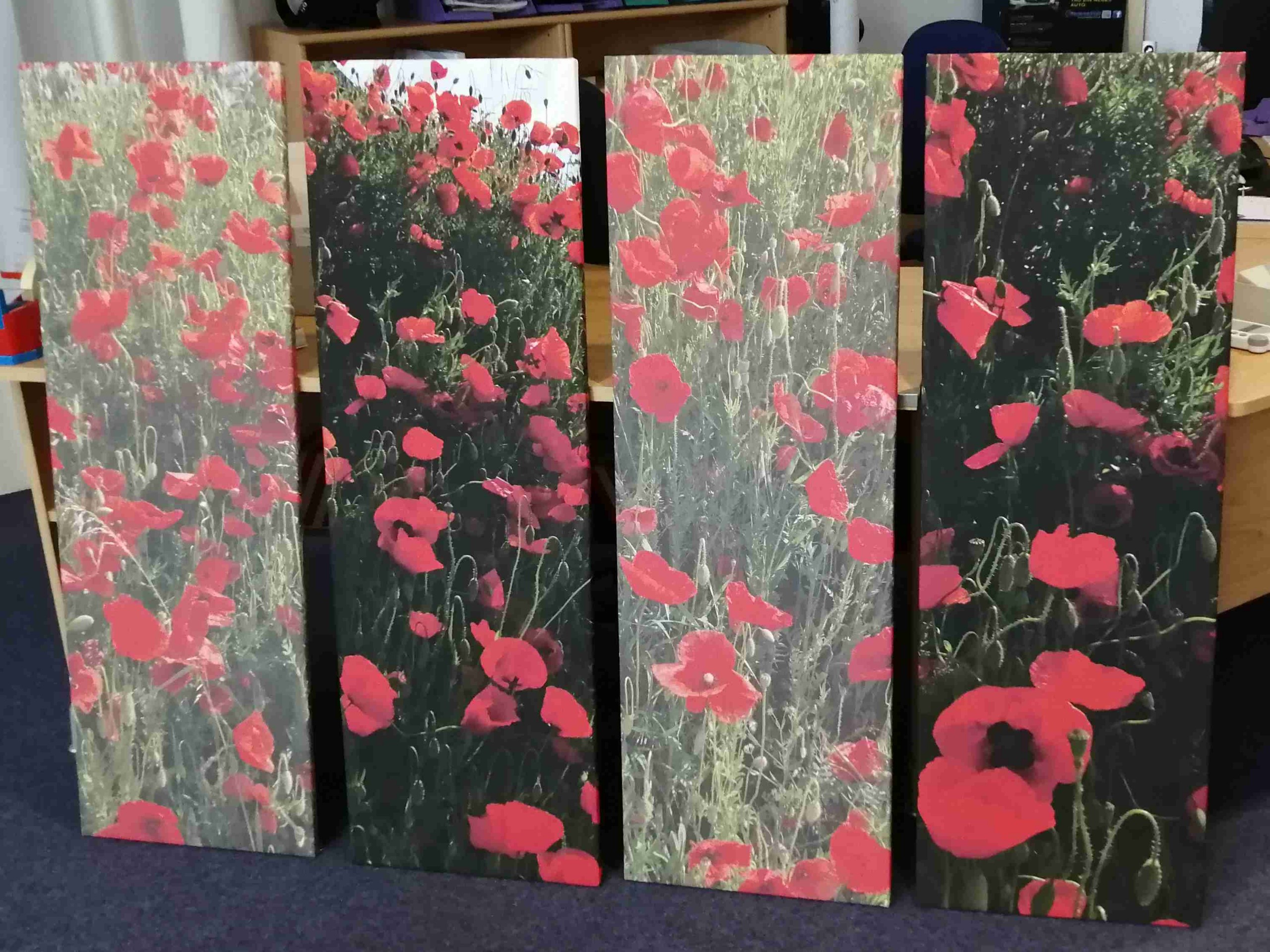 Holzkeilrahmen mit Künstler-Leinwand bedruckt