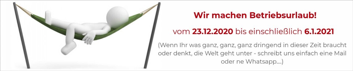 Wir brauchen mal ne Pause...