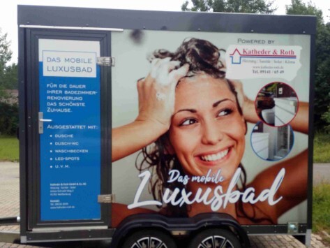 Badezimmer im Anhänger