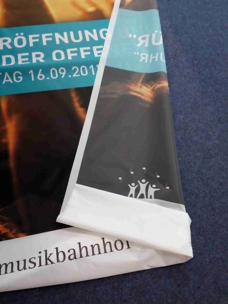 Latexdruck auch Rückseite gut